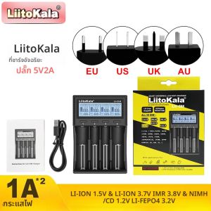 LiitoKala LII-CH4 Battery Charger สําหรับ 3.7V 18650 21700 26650 18500 1.2V AA AAA NiMH 3.2V LiFePO4 1.5V แบตเตอรี่ลิเธียมไอออน