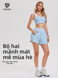 COSLEAF | Sleeveless Sport Set for Women Breathable Tennis Yoga Training