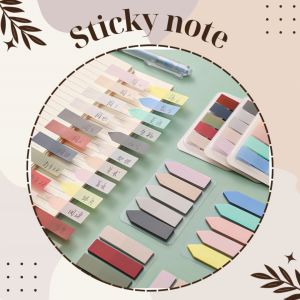 Sticky note สีพาสเทล โพสอิทใส สติกเกอร์มาร์กเกอร์ 100 แผ่น โพสอิทโน้ต กระดาษคั่น กระดาษโน๊ต โพสอิทพาสเทล พกพาสะดวก ใช้งานง่าย สินค้าพร้อมส่ง
