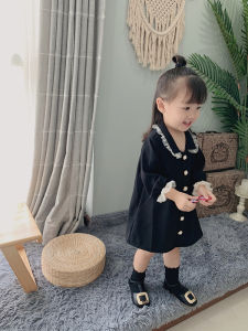 Black Doll Collar Little Princess Style Dress