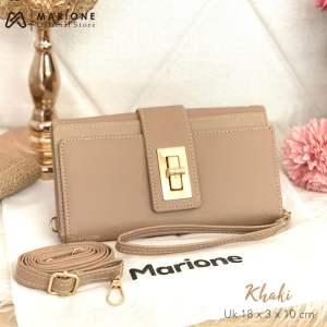 MARIONE - SNOWY Dompet Wanita Free Tali Panjang Bahan SNOW PREMIUM