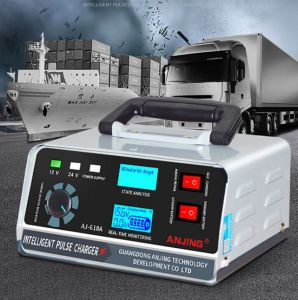 AJ-618A 400W Car Battery Charger 12V/24V Smart Pulse Repair Fast Charging Automatic Adjustment For Car Truck
