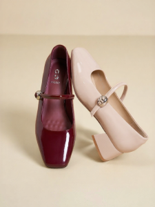 Josiny | Mary Jane Pumps French Style Easy Slip-On Wedding Shoes High Heel
