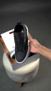 DIVO BLACK CREAM |ManNeedMe x NAZ| Sepatu Sneakers Pria Casual Shoes SOL DIJAHIT