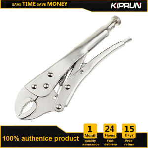 KIPRUN Locking Pliers Curved Jaw Alloy Steel Locking Pliers with Wire Cutter Locking Adjustable Wrench Locking Wrench Locking Adjustable Pliers