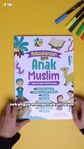 Petualangan Seru Anak Muslim Wipe & Clean Activity Book | Buku Anak 3-6 Tahun
