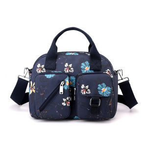 Fashionable Printed Lightweight Outdoor Travel Shoulder Bag for Middle-Aged Women Waterproof Crossbody Handbag