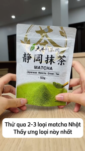 Bột Matcha Shizuoka Nhật Bản Pha Uống Pha Matcha Latte Làm Bánh Gói 50g