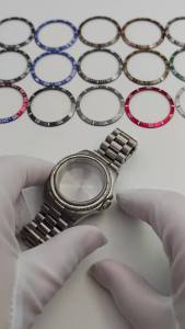 RICHUS NH35 Watch Case 36mm Silver Stainless Steel Watch Case Sapphire Glass fit NH35 NH36 ETA2824 2836 Miyota8215 DG Movement