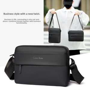 Casual Fashion Mens Crossbody Bag Simple Stylish Small Bag Daily Commuting Bag Backpack Horizontal Style Single Shoulder Bag