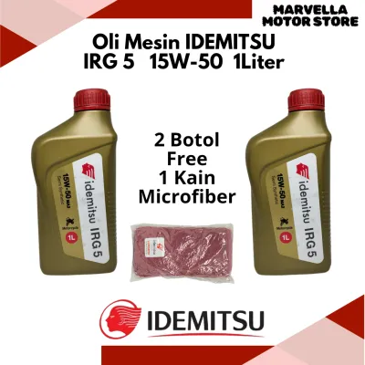 Oli Mesin IDEMITSU IRG5 15W- 50 1Liter Semi Synthetic MA2