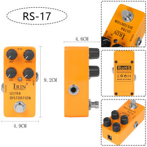 IRIN | IRIN Ultra Distortion Guitar Effect Pedal High-Gain Distortion Effects True Bypass Pedals RS-17 Electric Guitar Accessories