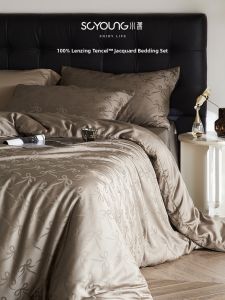 shui yang | Luxury Silk-like Cool Feeling Bed Sheet Set