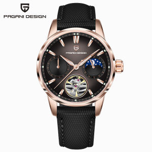 Pagani Design | Pagani design new tourbillon mens automatic watches sapphire leather mens mechanical watch moon phase diving watch reloj 2026