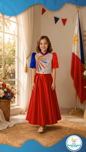 Baby Fourths Couture Buwan ng Wika Modern Filipiniana Bolero for Kids Philippine National Costume