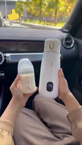 SG(Ready Stock)Outdoor smart constant temperature milk cup baby portable milk regulator milk cup constant temperature wireless heating rechargeable USB