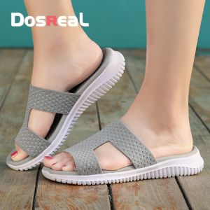 DosReaL Slipper Slides for Women Sale Korean New Style Breathable Mesh Beach Sandals for Ladies Comfortable Sandals Lightweight
