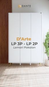 Dante Lemari Pakaian 2 Pintu / Lemari Pakaian Minimalis / DARTE LP 2P