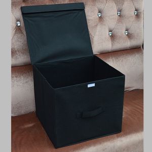 Large Size Foldable Storage Box Cover Pure Color Toy Organizer Closet Storage Box Dormitory Sorting Box Japanese Style Paper Material