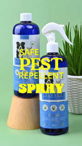 Propaws Pet Flea & Tick Spray 500ml Pet Care Organic Repellent Solutions Natural Plant-based Formula Mosquito Repellent Spray Long-lasting Protection for Indoors and Outdoors Chemical-Free for Dogs and Cats with Peppermint Citronella Lemongrass