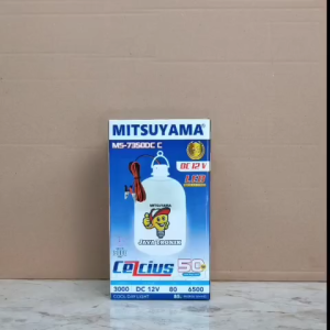Lampu Bohlam LED DC 12V MS-7350DC 50 Watt Mitsuyama Jepit Aki Kabel 1.5 Meter Original