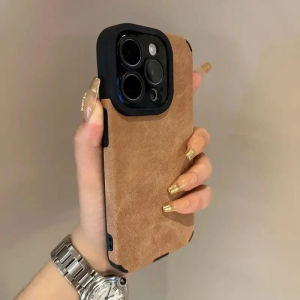 High Quality Black Bottom Faux Leather Apple 16 pro Max Silicone Phone Case Full Protection for iPhone 14 pro 15 Pm Anti-Fall