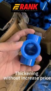 PVC Pipe Blue Fittings Connector coupling elbow tee male and female adaptor 3way Frank Hardware 1/2 inch 3/4 inch 1 inch