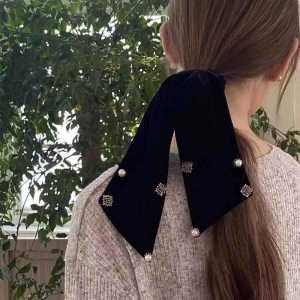 Retro Velvet Hair Ties with Butterfly Knots Gentle And Elegant Hair Accessories for Women Handcrafted Fashion Hair Bands