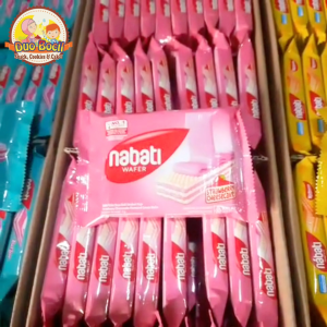 NABATI WAFER TERLENGKAP (Richoco Richeese Strawberry White Goguma Cocopan Flavour Pink Lava) - Duo Bocil Snack