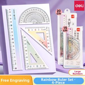 deli | Customizable High-Quality Student Ruler Set 15cm