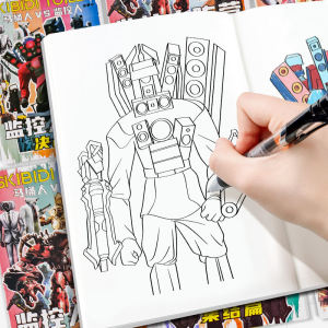 Elementary School Student Sketchbook Drawing Practice Book Titan Clock King Vs Sound TV Person Multiverse Sketchbook