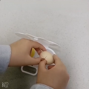 Round Shape Microwave Egg Steamer Double Cup PP Egg Cooker Steamer With Lid