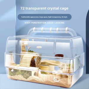 Large Acrylic Transparenthamster Cagegolden Retrieverdoublepricklyfulltransparency Cagefor Hairy Nosed Petaurist