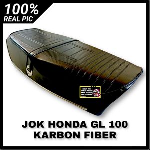 JOK HONDA GL 100 GL 125 POLOS DAN KARBON BAHAN FIBER ANTI GEMBOS