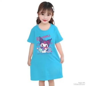 Dress Anak Perempuan KUROMI Viral Untuk Usia 1-10 Thn
