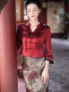 Travel Ethnic Dai Clothing Tailored Chinese Style Tea Costume Popular Photo Spot Check in Tourist Attraction Cotton Ladies Fashion