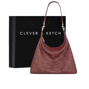 Fashionable Red Print Single Shoulder Underarm Bag Womens 2025 New Wedding Bag Stylish Crossbody Bag Clever&Ketch Brand