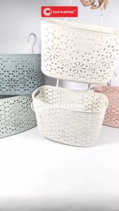 CLIO Keranjang Gantung Plastik Daisy 1 DUS Storage Basket Kamar Mandi