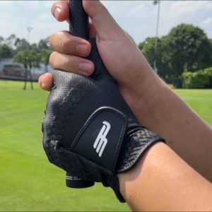 PLAYEAGLE Fabric Golf Glove Man ซักได้ ถุงมือกอล์ฟการระบายอากาศสูงสุดสำหรับผู้ชายถุงมือทำงานได้ดีในสภาพอากาศร้อนและชื้นและ Man Washable Nano Fabric Golf Glove Only  Left Hand 1pc/pack