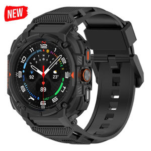 Case+Strap for Samsung Galaxy Watch Ultra 2025 47mm Silicone Sport Bracelet Correa for Galaxy Watch 7 Ultra 2 Strap Accessories