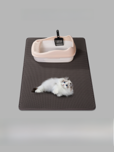 Extra Large Double Layer Cat Litter Mat Washable Hollow out Design Filter Splash Proof Cat Toilet Scratching Pad Cat Sand Mat