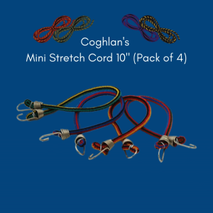 Coghlans Mini Stretch Cord 10" (Pack of 4)