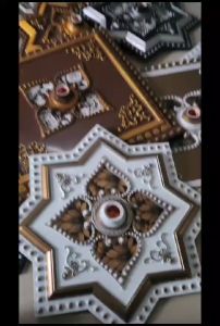 fiting hias besar ornamen lampu plafon 45cm fiting decor