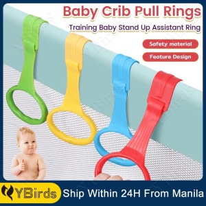 Baby Pull Up Ring 1/4Pcs Walk Assistant Pull Up Ring for Baby Playpen Handle Grip for Toddlers Plastic Baby Crib Hooks General Use Hooks Babies Toys Pendants Bed Rings Hooks Playpen Pendants