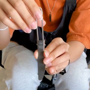 เคยมีดตัดมากขึ้น Titanium Ti5304 ดึงอาหารเดินป่า เคยมีดตัดมากขึ้น เป็นแคมป์ปิ้งของ model Keith