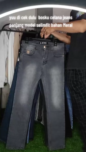 Celana Biowos Pria Jeans Panjang Selimfit Celana Panjang Pria