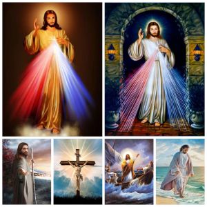 Frameless Square Round Drill 5D Diamond Painting Environmental Crafts Full Diamond Embroidery "Religious Figures" Home Decor