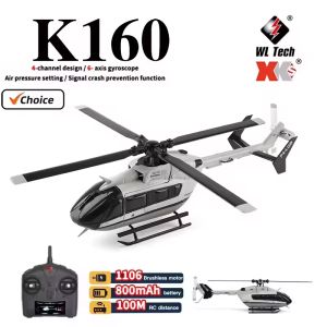 WLtoys K160 RC EC-145 Helicopter Four-Way Brushless Height Holding Remote Control Toys Gifts For Indoor Outdoor Flying Toy