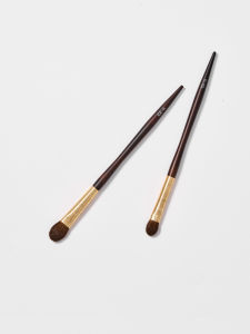 Affordable Version Star Pocket Almond Eyeshadow Brush Super Soft Horse Hair Tongue Shape Makeup Brush Long Handle China Made