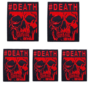 10PCS Horror Skull Embroiderd Patches Punk Horror Movie Embroidey Patch Iron On Patches For Clothing Jackets DIY Sewing Patch
